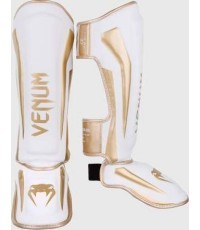 Shin Guards Venum Elite Standup - White/Gold