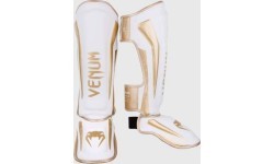 Shin Guards Venum Elite Standup - White/Gold