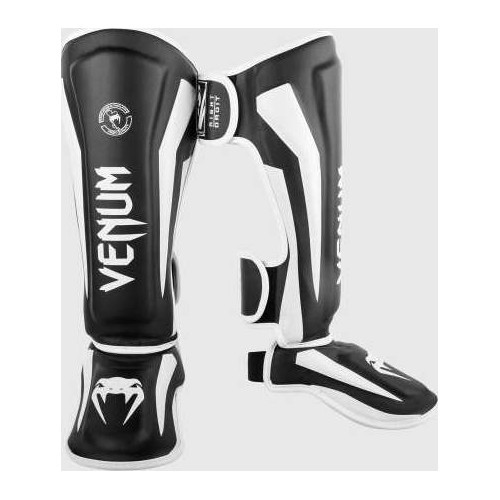 Apakšstilbu aizsargi Venum Elite Standup, melns/balts