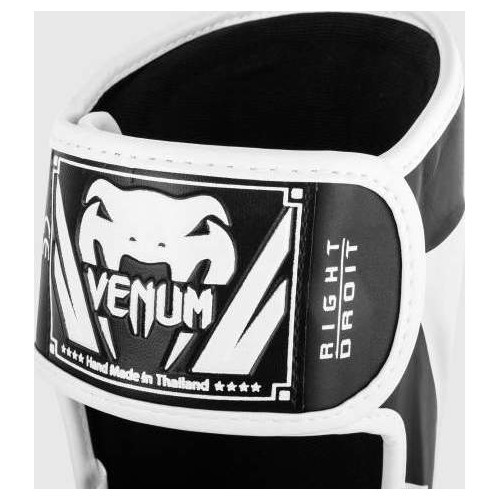 Apakšstilbu aizsargi Venum Elite Standup, melns/balts