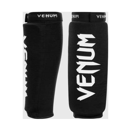 Защита голени Venum Kontact без стопы - чёрная