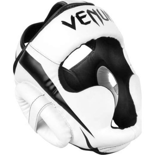 Боксёрский шлем Venum Elite, бело-чёрный