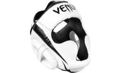 Боксёрский шлем Venum Elite, бело-чёрный