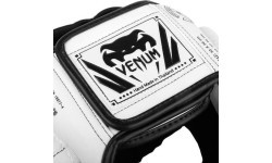 Боксёрский шлем Venum Elite, бело-чёрный