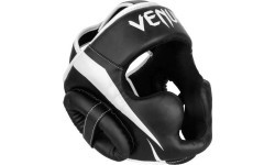 Боксёрский шлем Venum Elite, чёрный/белый