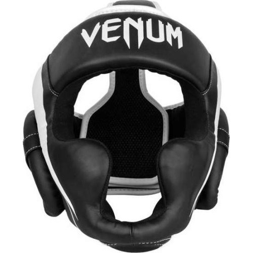 Боксёрский шлем Venum Elite, чёрный/белый