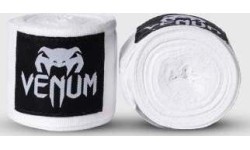 Боксёрские бинты Venum Kontact, 4,5 м – белые