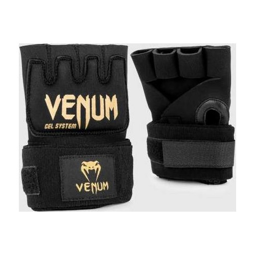 Roku bandāžas Venum Kontact Gel, melni-zeltaini