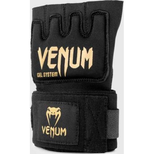 Roku bandāžas Venum Kontact Gel, melni-zeltaini