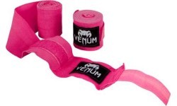 Boksa bandāžas Venum Kontact, 2,5 m – Neo Pink