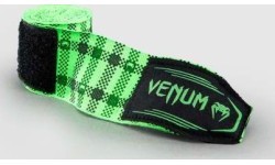 Venum Tartan boksa bandāžas – neona zaļas