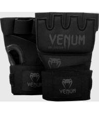 Боксёрские бинты Venum Kontact Gel Glove Wraps - Black/Black