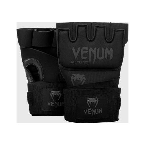 Boksa pārsēji Venum Kontact Gel Glove Wraps - Black/Black