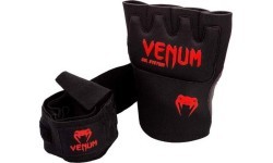 Boksa pārsēji Venum Kontact Gel - melni/sarkani