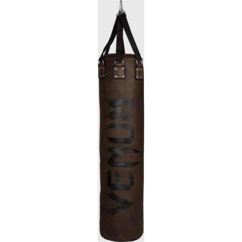 Боксёрский мешок Venum Vintage, коричневый, наполненный, воловья кожа