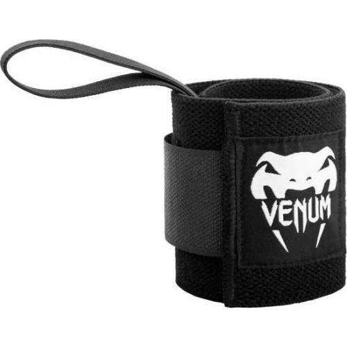 Svarcelšanas plaukstu locītavu pārsēji Venum Hyperlift, melni (pāris)