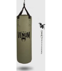 Боксерский мешок Venum Origins - хаки/черный (с креплениями)