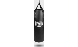 Боксёрский мешок Venum Origins – чёрный/белый (с потолочным креплением)