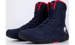 Venum Contender Boxing Shoes - Navy Blue/Red