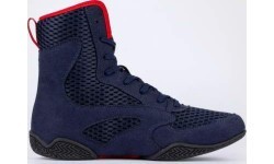 Venum Contender Boxing Shoes - Navy Blue/Red