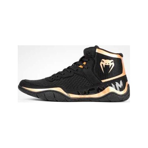 Venum Elite Wrestling Shoes - Black/Bronze