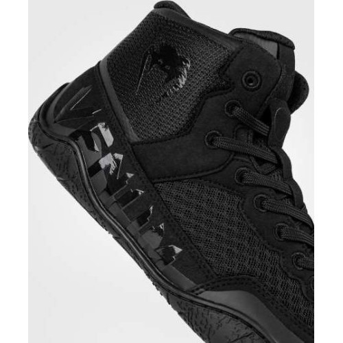 Venum Elite Wrestling Shoes - Black/Black