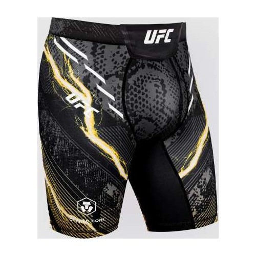 Шорты Vale Tudo UFC Adrenaline Unrivaled by Venum для мужчин, черно-золотые, Israel Adesanya