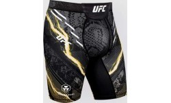 UFC Adrenaline Unrivaled by Venum Vale Tudo Short For Men's - Black/Gold - Israel Adesanya