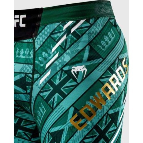 UFC Adrenaline Unrivaled by Venum Vale Tudo Short For Men's - Green - Leon Edwards