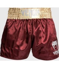 Venum Classic Muay Thai šorti - bordo/zelta/balti