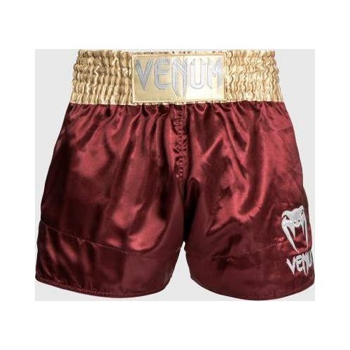 Venum Classic Muay Thai šorti - bordo/zelta/balti