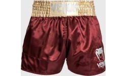 Venum Classic Muay Thai šorti - bordo/zelta/balti