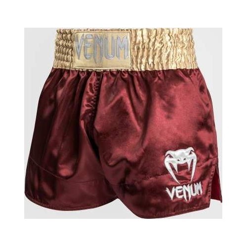 Venum Classic Muay Thai šorti - bordo/zelta/balti