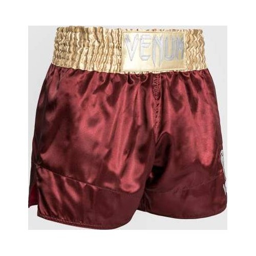 Шорты Venum Classic Muay Thai - бордовый/золотой/белый