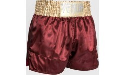 Venum Classic Muay ThaÃ¯ Short - Burgundy/Gold/White