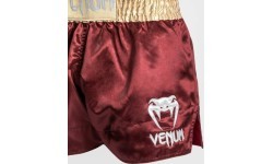 Venum Classic Muay ThaÃ¯ Short - Burgundy/Gold/White