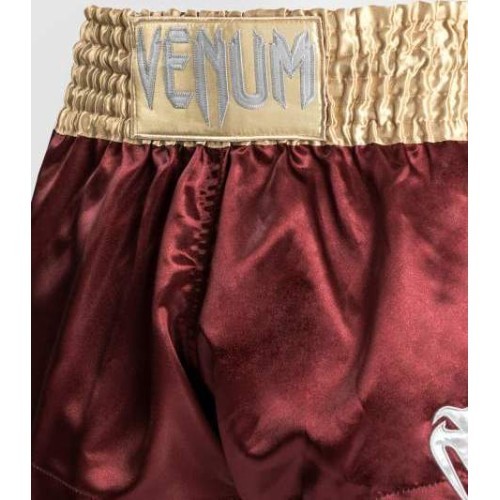 Шорты Venum Classic Muay Thai - бордовый/золотой/белый
