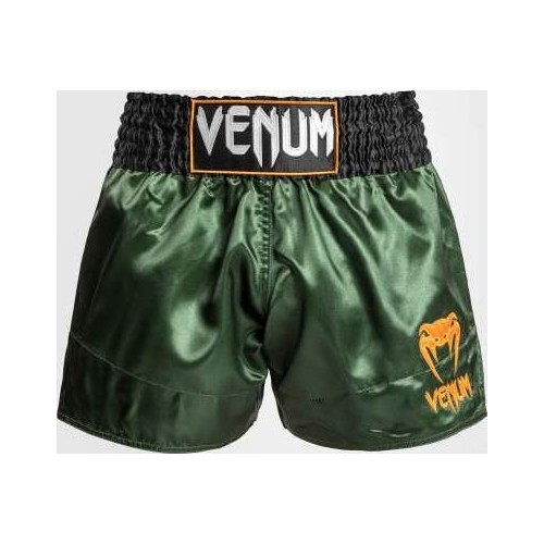 Venum Classic Muay Thai šorti, zaļi/melni/zelta