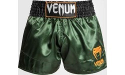 Venum Classic Muay Thai šorti, zaļi/melni/zelta
