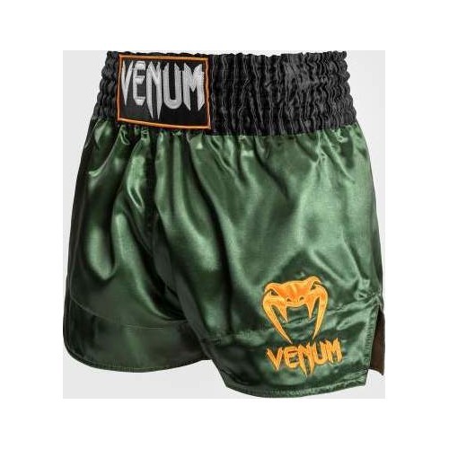 Venum Classic Muay Thai šorti, zaļi/melni/zelta