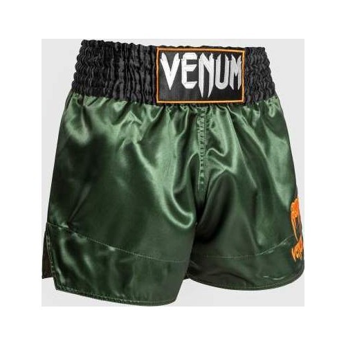 Venum Classic Muay Thai šorti, zaļi/melni/zelta