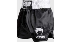 Venum Classic - Muay Thai Short Black/White/White
