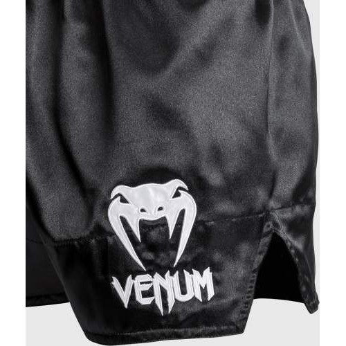 Venum Classic - Muay Thai Short Black/White/White
