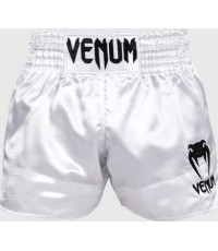 Venum Classic Muay Thai šorti - Balti/melni