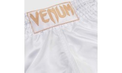 Muay Thai šorti Venum Classic – balti/zelta