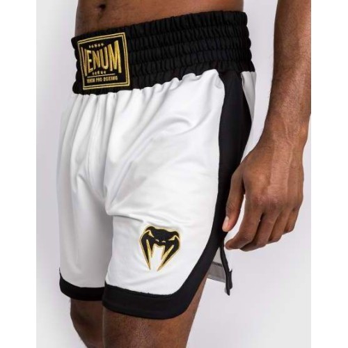 Venum Classic Boxing Shorts - White/Black
