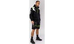 Vīriešu kokvilnas šorti Venum x Bud Racing – melni/balti/zaļi