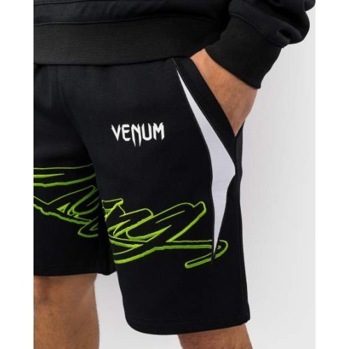 Venum x Bud Racing Men’s Cotton Shorts - Black/White/Lime Green