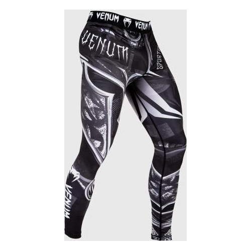 Компрессионные тайтсы Venum Gladiator 3.0, чёрно-белые