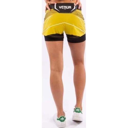UFC Venum Authentic Fight Night Women's Shorts - Short Fit - Yellow